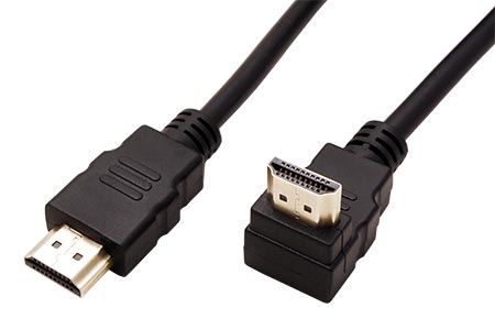 GOOBAY Kabel HDMI 1.4 HDMI vidlice - HDMI zástrčka 90 5m černá