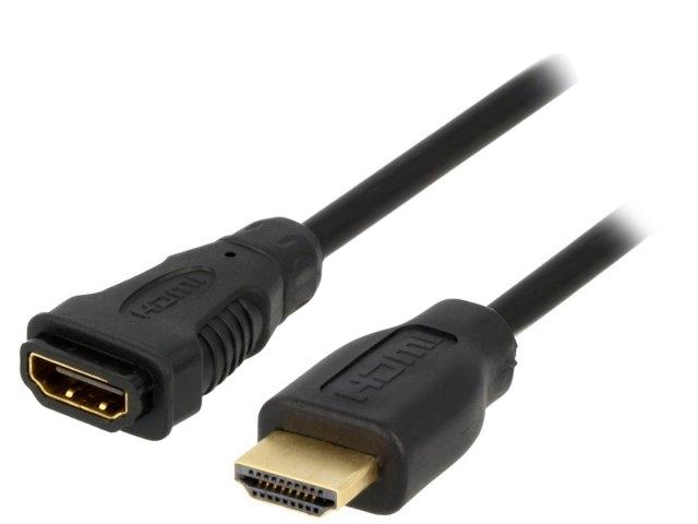 GOOBAY Kabel HDMI 1.4 HDMI zásuvka HDMI vidlice 5m černá