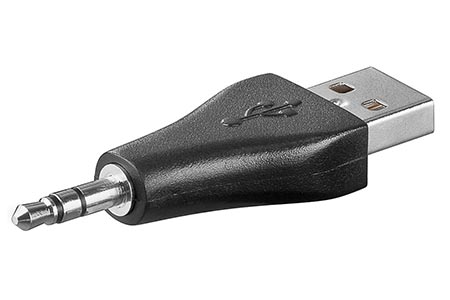 GOOBAY Adaptér USB 2.0 USB A vidlice, Jack 3,5 mm 3 piny vidlice 93981