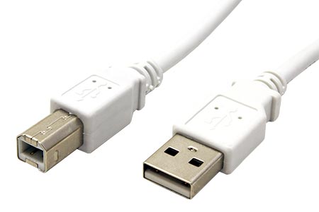 GOOBAY Kabel USB 2.0 USB A vidlice, USB B vidlice 1m bílá 480Mbps 96186