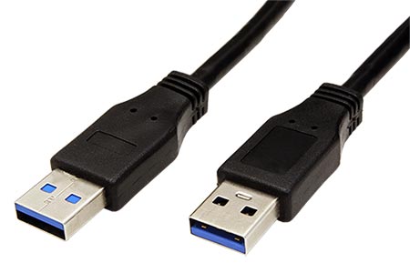 GOOBAY Kabel USB 3.0 z obou stran, USB 3.0 vidlice 1m černá 5Gbps 95717