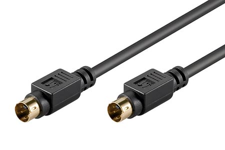 GOOBAY Cable both sides, Mini-DIN 4pin plug 2m Plating: gold plated 50058