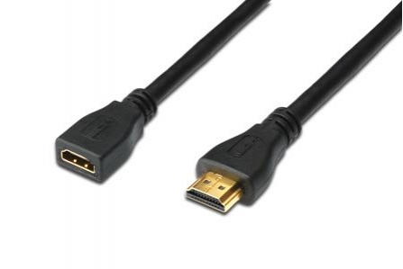 ASSMANN Kabel HDMI 1.4 HDMI zásuvka HDMI vidlice 5m černá AK-330201-050-S
