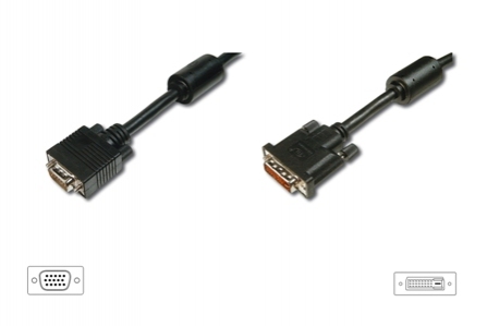 ASSMANN Kabel dual link D-Sub 15pin HD vidlice DVI-I (24+5) vidlice AK-320300-020-S