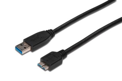 ASSMANN Kabel USB 3.0 USB A vidlice - USB B micro vidlice niklovaný 1m AK-300116-010-S