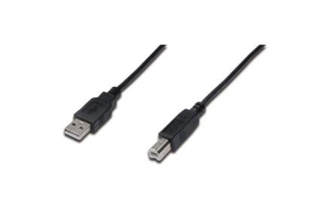 ASSMANN Kabel USB 2.0 USB A vidlice - USB B vidlice niklovaný 0,5m AK-300105-005-S