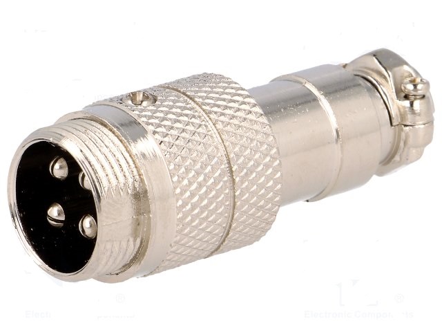 NINIGI Zástrčka mikrofonní vidlice 4PIN přímý na kabel