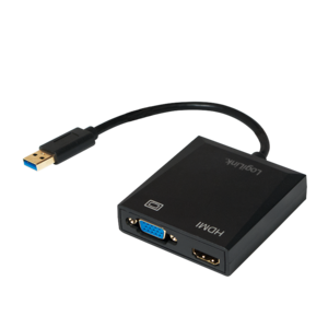 LOGILINK Adaptér USB 2.0,USB 3.0 Barva: černá