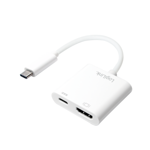 LOGILINK Adaptér USB 3.1 HDMI zásuvka, USB C zásuvka, USB C vidlice