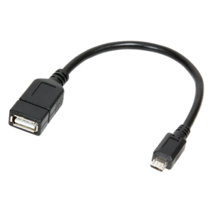 LOGILINK Kabel USB 2.0 USB A zásuvka, USB B micro vidlice 0,2m černá