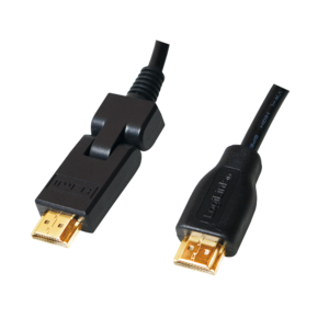 LOGILINK Kabel HDMI vidlice, HDMI otočná vidlice ±90 1,8m černá