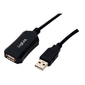LOGILINK Repeater USB USB 1.1,USB 2.0 USB A zásuvka, USB A vidlice 5m