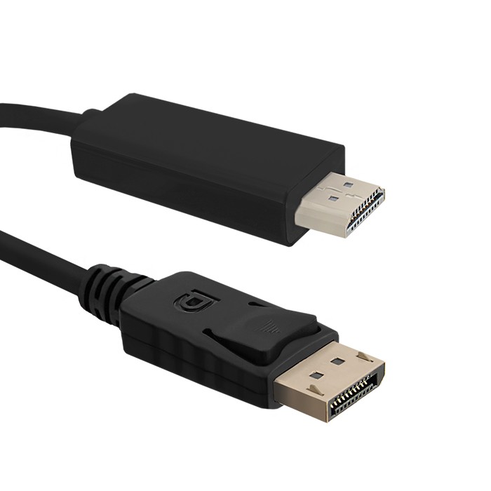 QOLTEC Kabel DisplayPort 1.1 DisplayPort vidlice, HDMI vidlice 1m