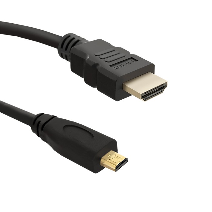QOLTEC Kabel HDMI 1.4 HDMI micro zástrčka, HDMI vidlice 2m černá