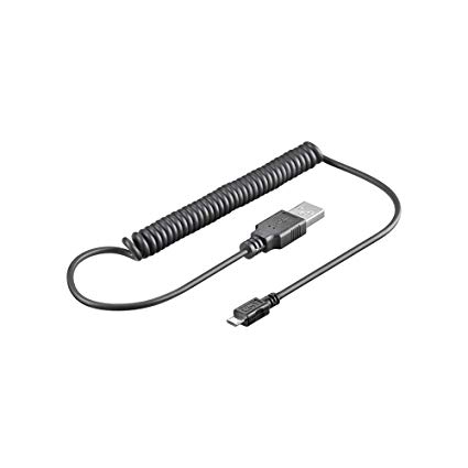 GOOBAY Kabel USB 2.0,kroucený USB A vidlice, USB B micro vidlice