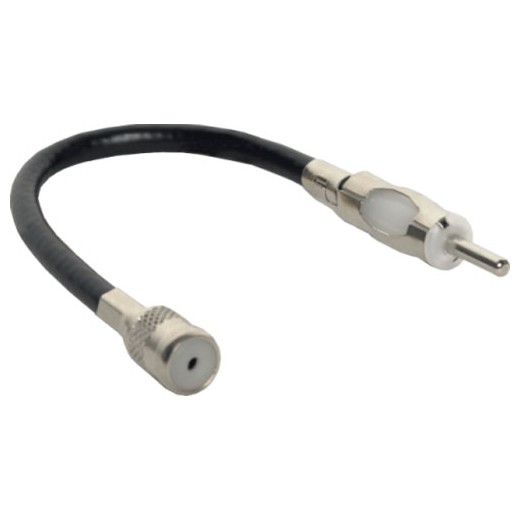 4CARMEDIA Anténní adaptér DIN vidlice - ISO zásuvka přímý na kabelu