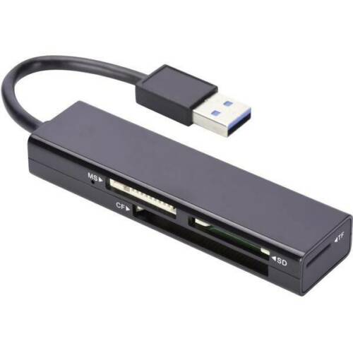 EDNET Čtečka karet: paměti USB 3.0 černá Komunikace: USB 70mm