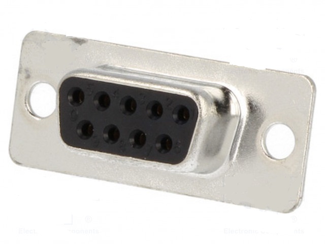 ENCITECH D-Sub PIN: 9 zástrčka zásuvka na kabel pájení Barva: černá