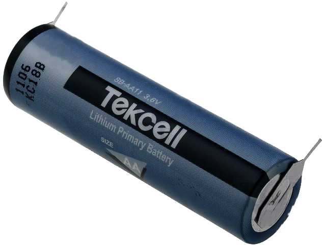 TEKCELL Baterie lithiové AA 3,6V Vývody do plošného spoje průměr 14,3x49,5mm