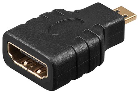 GOOBAY Adaptér HDMI zásuvka, HDMI micro zástrčka barva černá 68842