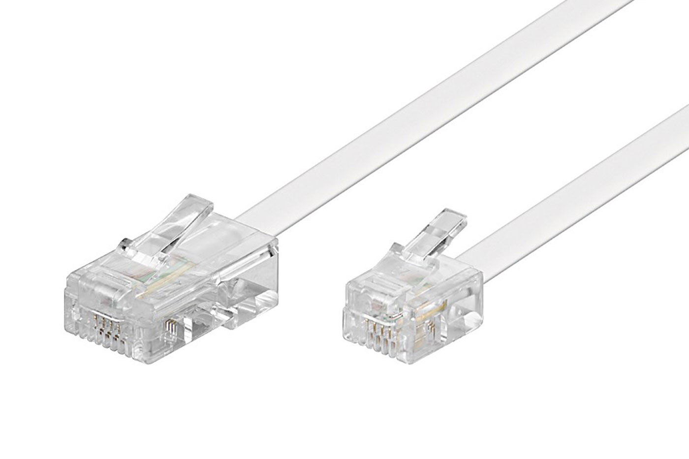 Propojovací kabel RJ11 - RJ45 pro modemy bílý 5m