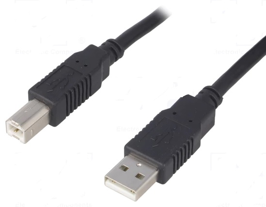 BQ CABLE Kabel USB 2.0 USB A vidlice, USB B vidlice Dél.kabelu:0,5m