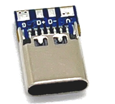 USB C konektor samice kabelová bez krytky