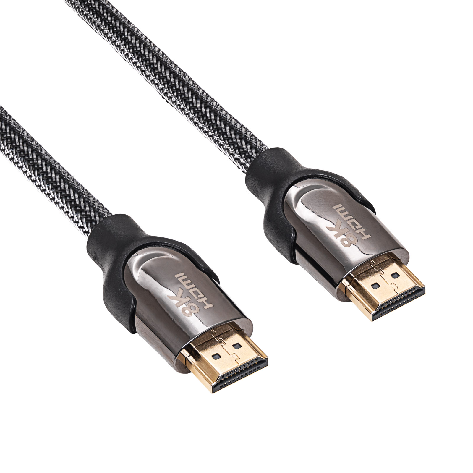 AKYGA Kabel HDMI 2.1,High End HDMI vidlice,z obou stran textilní