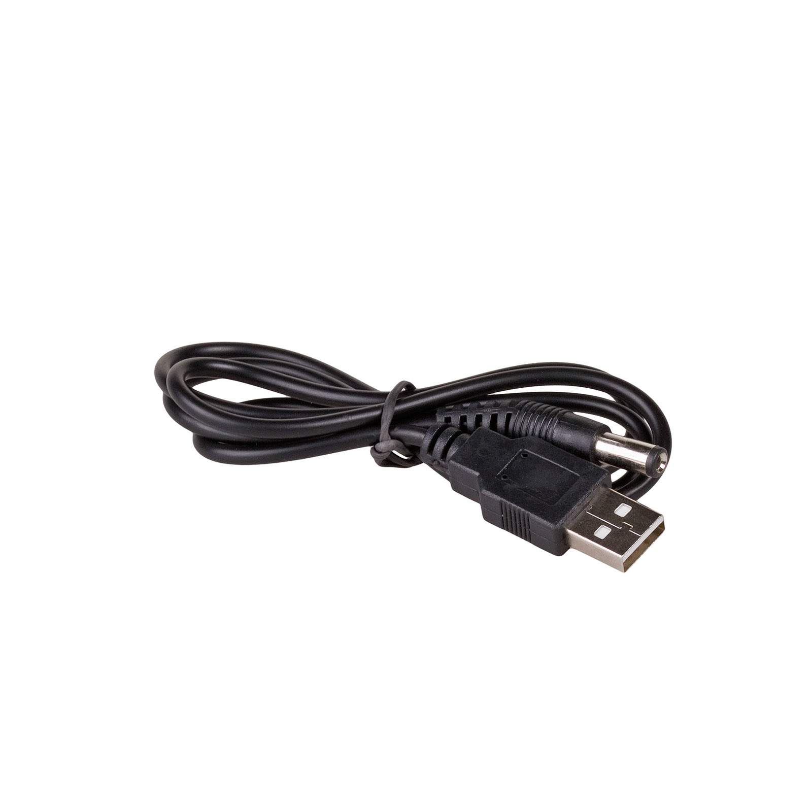 AKYGA Kabel USB A vidlice,DC 5,5/2,1 zástrčka přímý černá 0,8m