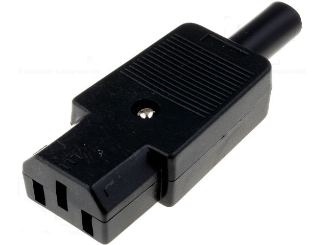 Zásuvka IEC C13 na kabel (samice)