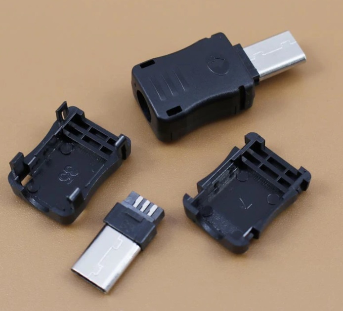 USB micro konektor letovací rozebíratelný s prodloužený