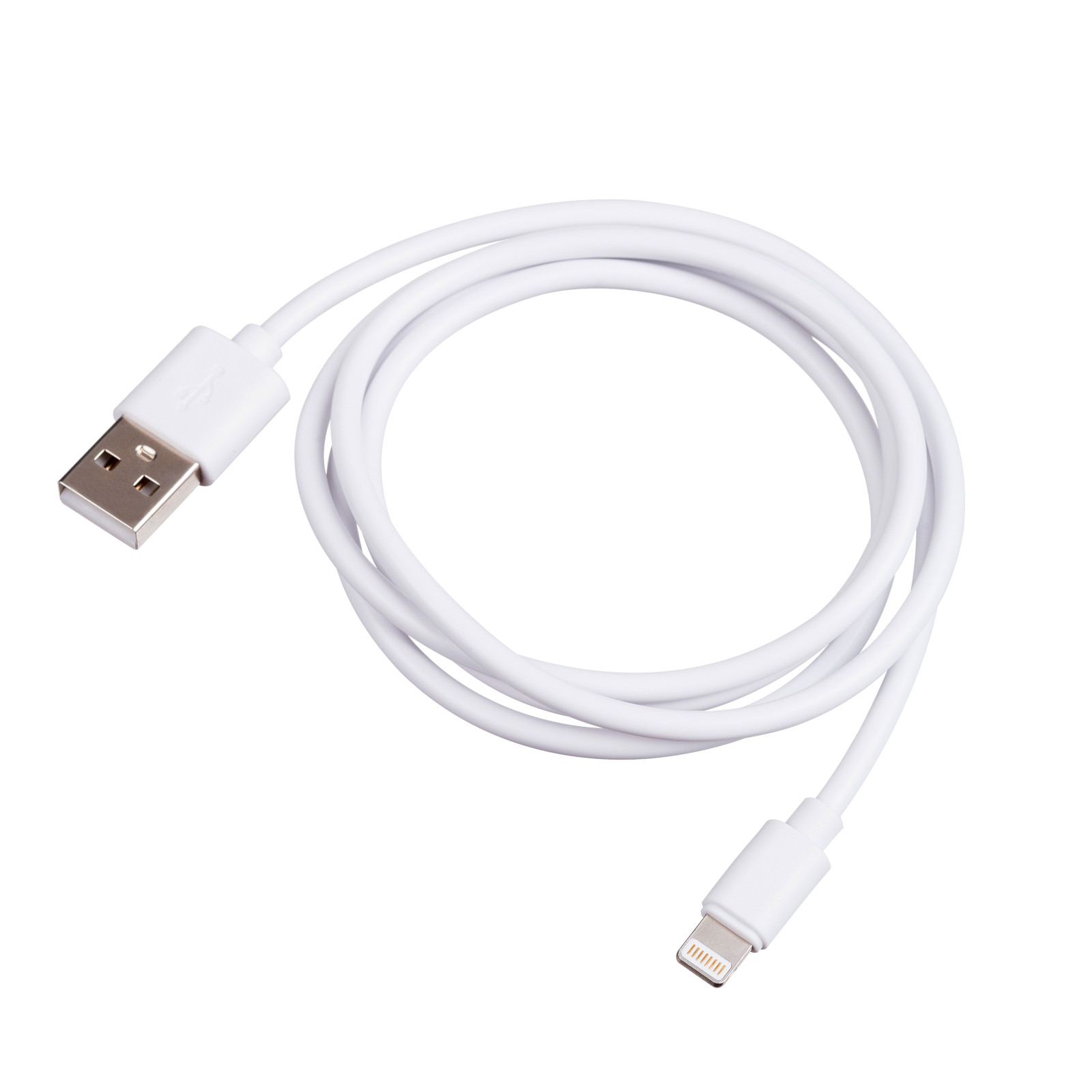 AKYGA Kabel USB 2.0 vidlice Apple Lightning,USB A vidlice 1m bílá