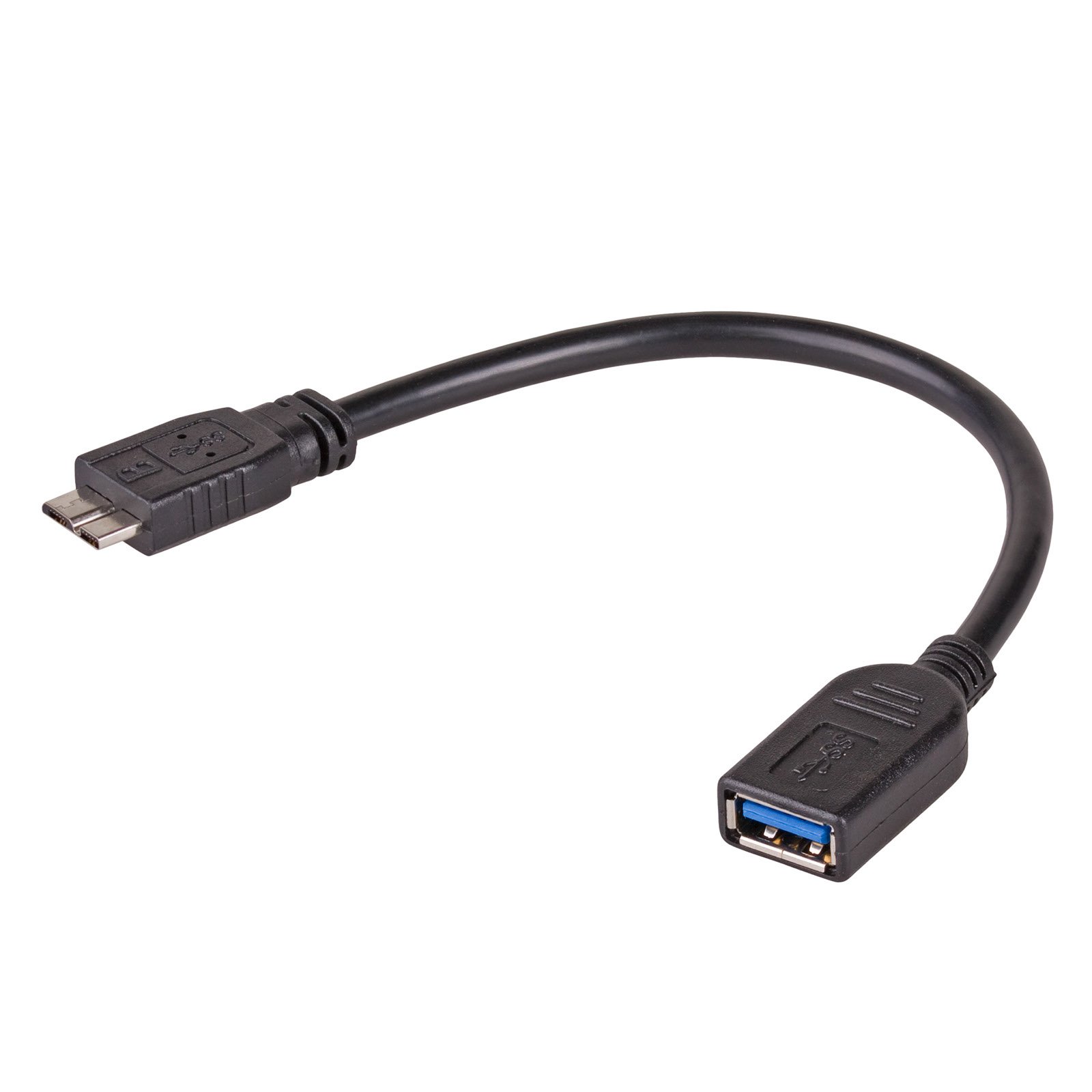 AKYGA Kabel OTG,USB 3.0 USB A zásuvka,USB B micro vidlice 0,15m