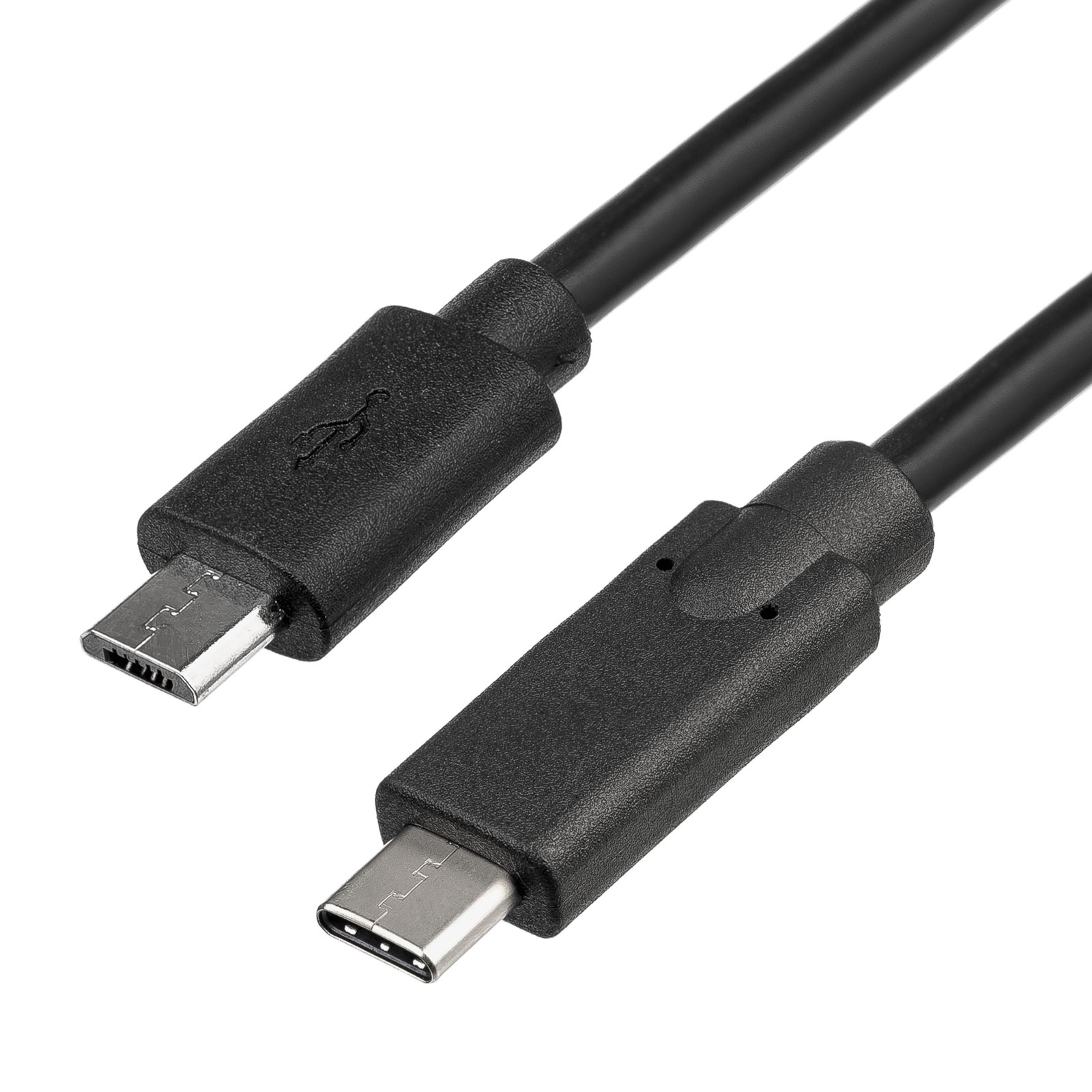AKYGA Kabel USB 2.0 USB B micro vidlice,USB C vidlice niklovaný 1m