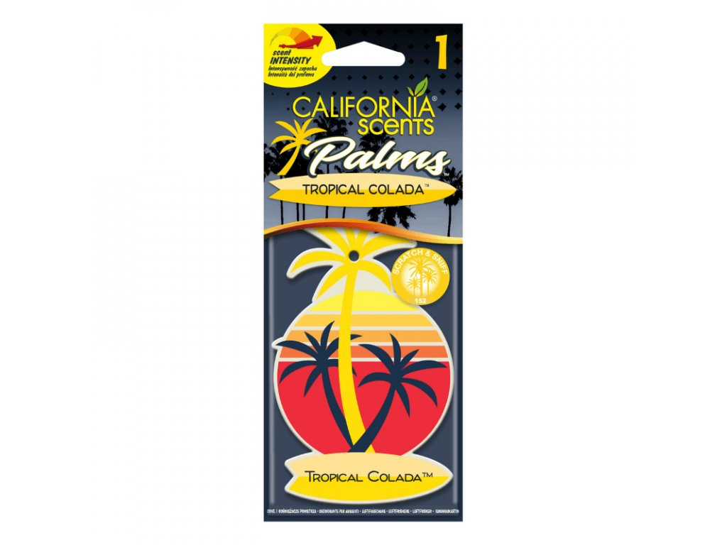 California Scents Palms Tropical Colada - Tropický Koktejl