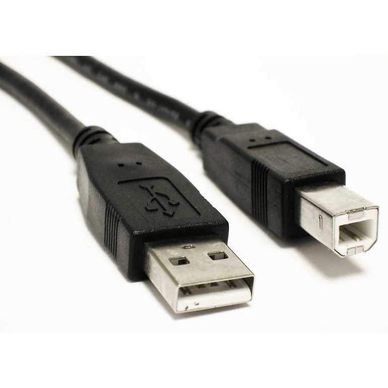 AKYGA Kabel USB 2.0 USB A vidlice,USB B vidlice niklovaný 5m černá