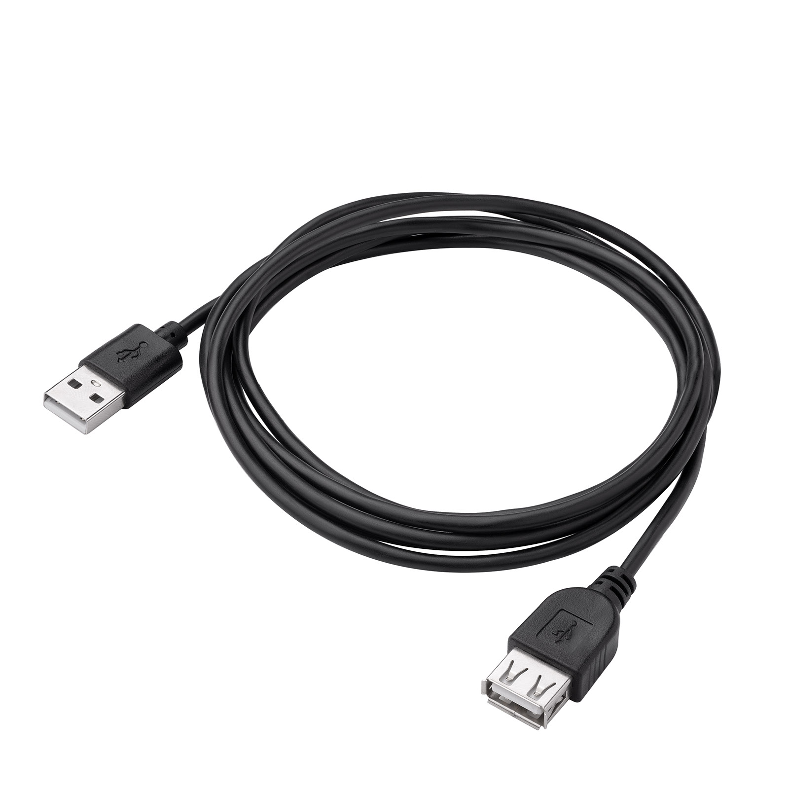 AKYGA Kabel USB 2.0 USB A zásuvka,USB A vidlice niklovaný 1,8m