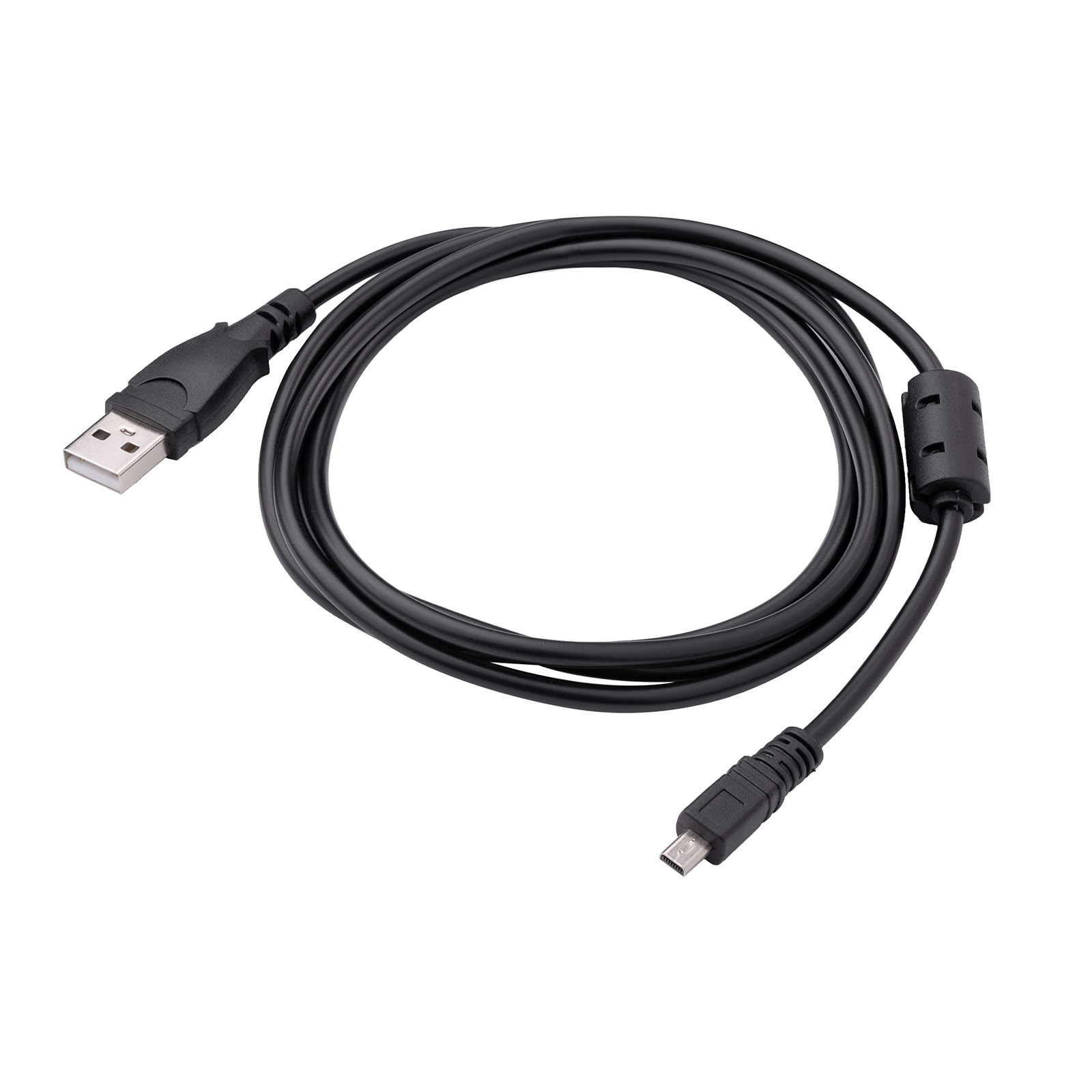 AKYGA Kabel USB 2.0 USB A vidlice,UC-E6 niklovaný 1,5m černá
