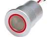 SCHURTER Přepínač odolný vandalům bez aretace SPST-NO IP67 OFF-(ON) červená / LED 30mm