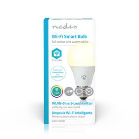 NEDIS WiFi Smart LED Bulb | Full Colour and Warm White | E27