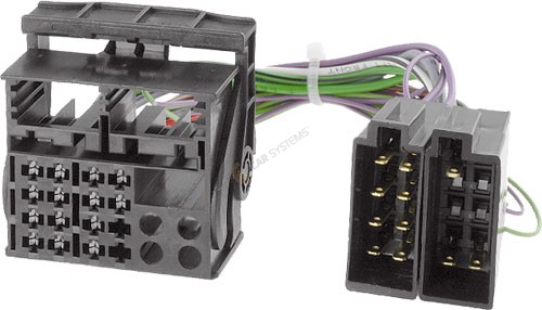 4CARMEDIA Konektor ISO pro autorádio VW 16 PIN Quadlock pro rádio s navigací MFD2/RNS2